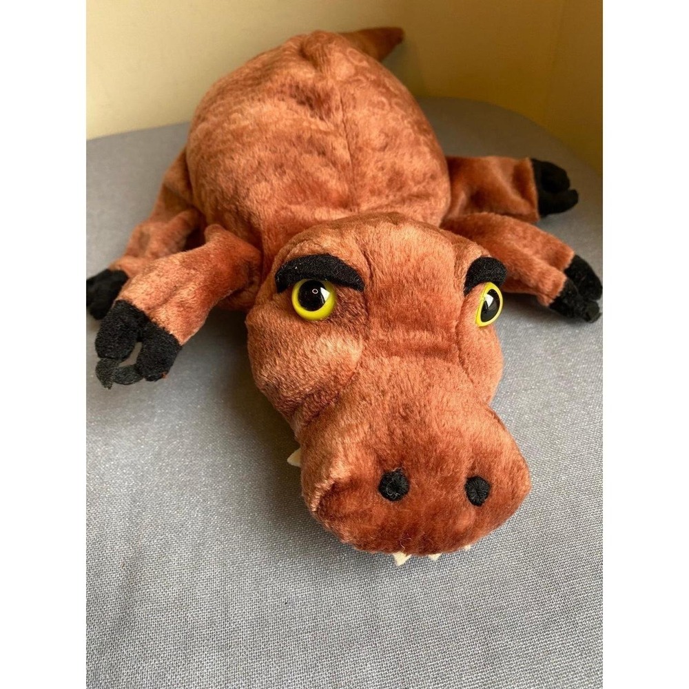 Caltoy Alligator Crocodile Hand Puppet 10" Plush Reptile Toy 5 Finger Hand SKU27